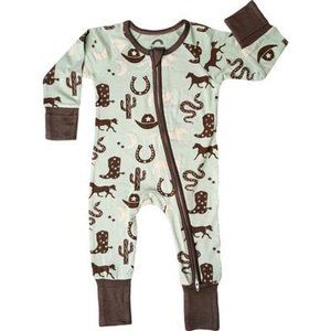 Emerson and Friends Bamboo Convertible Romper Sleeper - GiddyUp
